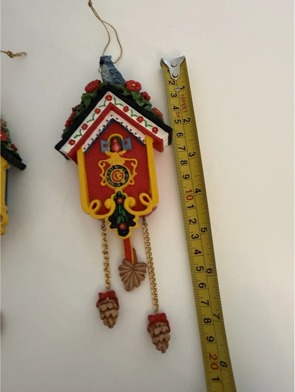 HOUSE OF LLOYD Christmas AROUND THE WORLD Cuckoo Clock Ornament Set Of 2 #530532